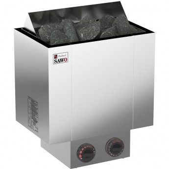 Электрическая печь SAWO NORDEX NRX-60NB-Z (6 кВт, встроенный пульт, внутри оцинковка, снаружи нержавейка)