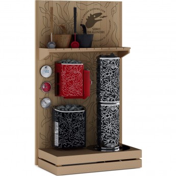 Выставочный стенд SAWO DP-15-DRF DRAGONFIRE малый 1,1м кедр Выставочный стенд SAWO DP-15-DRF DRAGONFIRE малый 1,1м кедр