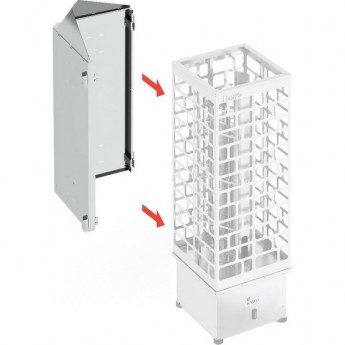 Защитное ограждение угловое для печи SAWO CUBOS металл